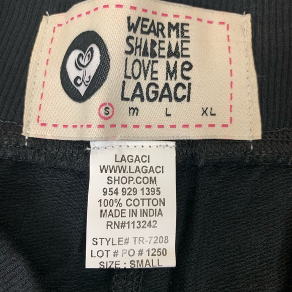 Lagaci Pants NWT Soft Capri Joggers Sweat Pants - Picture 3 of 5